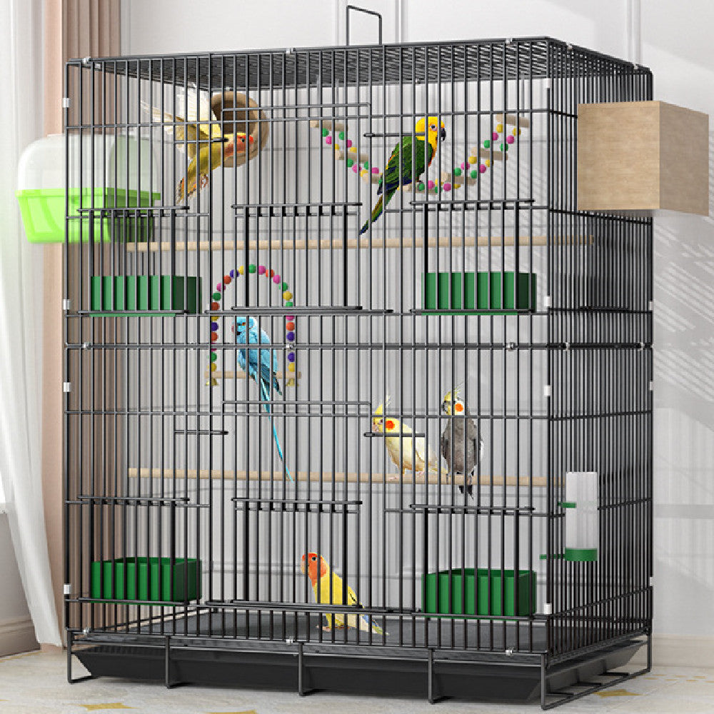 Elevate Your Bird's Living Space with the Home Fashion Personality Double Layer New Bird Cage